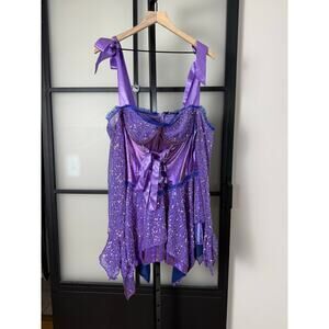 Dolls Kill TRICKZ N' TREATZ Cyber Fairy Costume Missing Wings Size XL